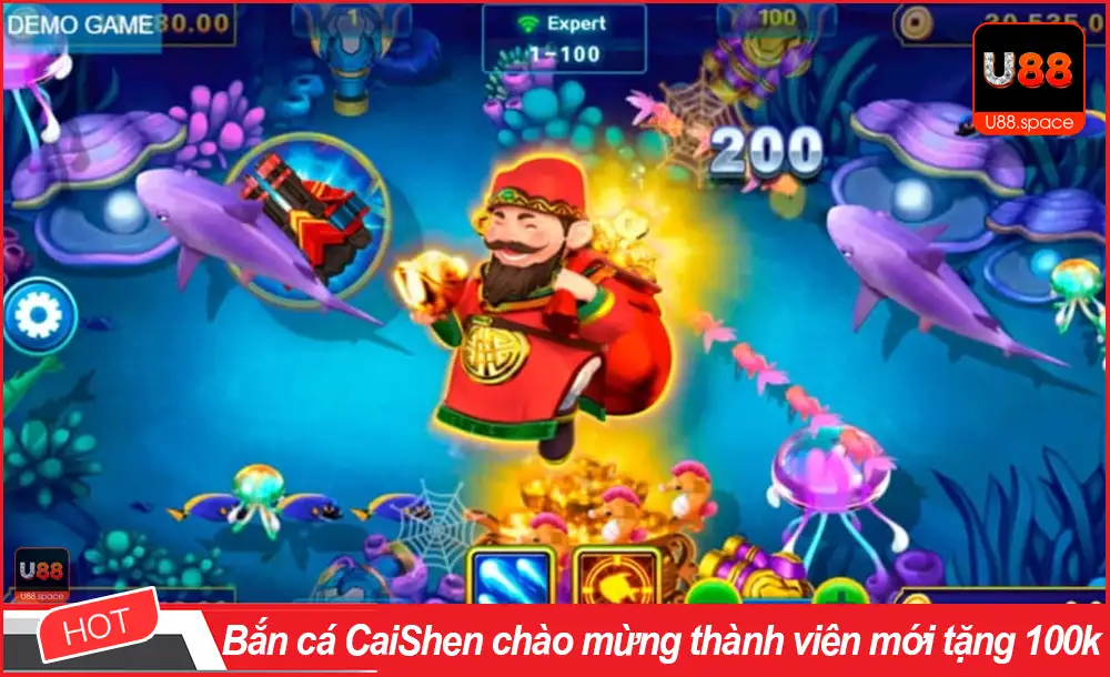 Bắn cá CaiShen chào mừng thành viên mới tặng 100k